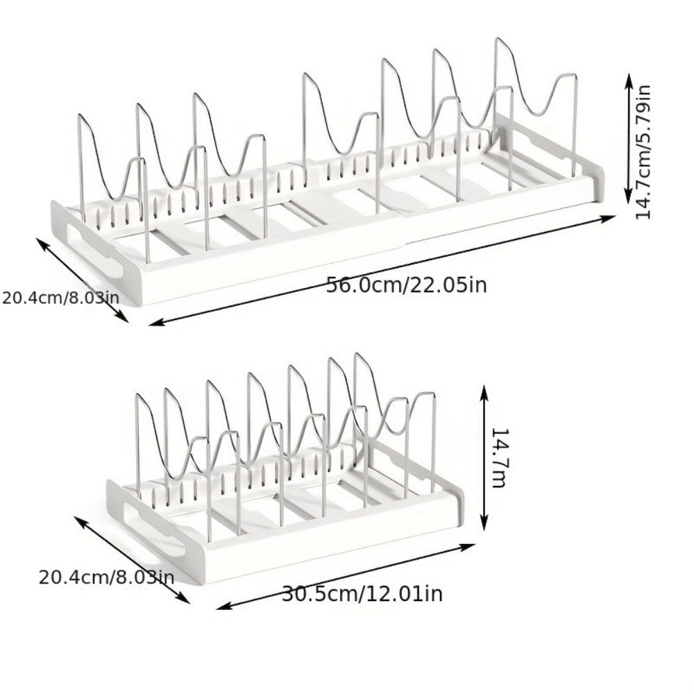 Rack de armazenamento de artefato de utensílios de cozinha, rack de armazenamento dobrável de utensílios de cozinha, rack de armazenamento de tampas de panela de cozinha