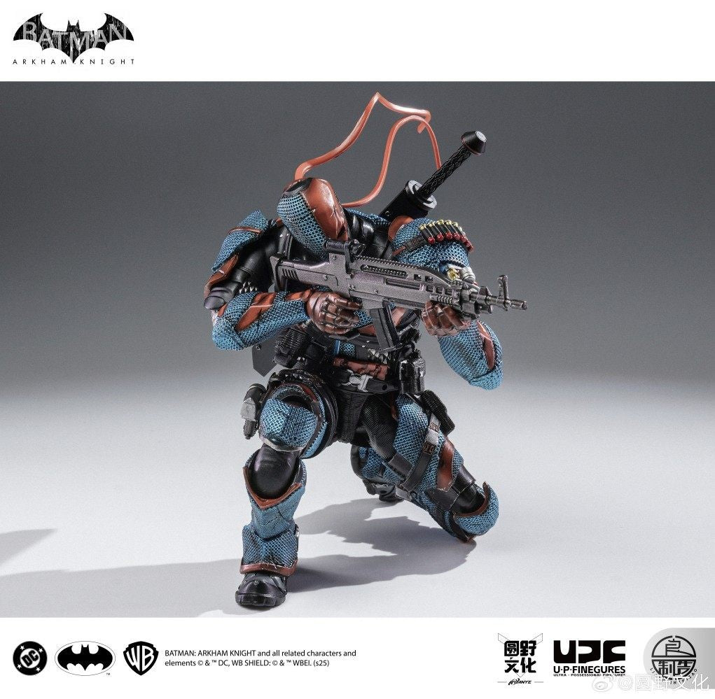 In Stock 1/12 Upfinegures Lpzz Deathstroke Arkham Knight Game Peripherals DC002 Anime Action Figure Model Toy Collectibles Gift