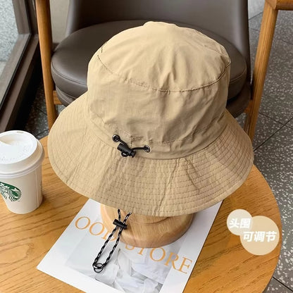 Fisherman's hat, storage bag, basin hat, summer thin design, quick drying outdoor hiking hat, men's and women's sun hat