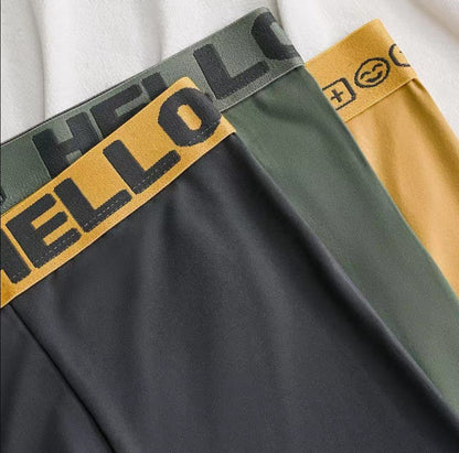 5PCS Boxer Panties Men Letter Underwear Trunks Sexy Underpant Comfortable Breathable Soft Cotton Panties Boxer Shorts Plus Size