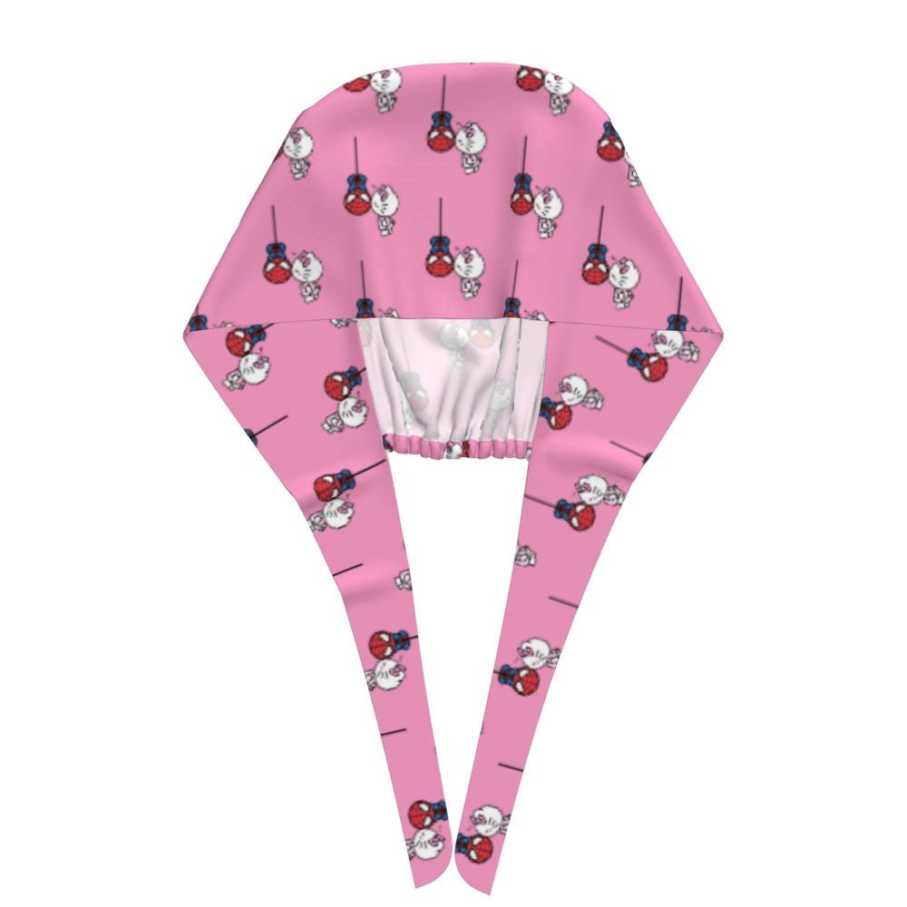 Custom Hello Kitty Medical Staff Scrubs Hat Women Men Cartoon Chara For Chef Hat Scrub Caps