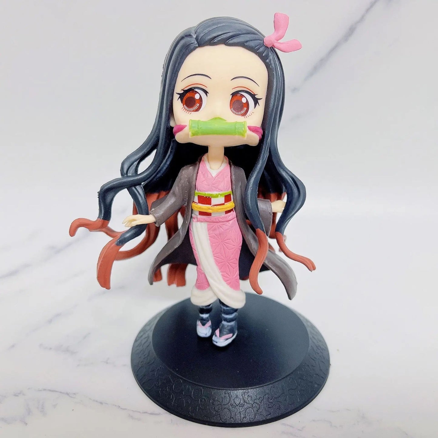 Boneco de 15cm Anime Demon Slayer Nezuko Tanjirou Zenitsu Inosuke Kyoujurou Shinobu Giyuu Qposket, Brinquedo Infantil, Presente de Natal