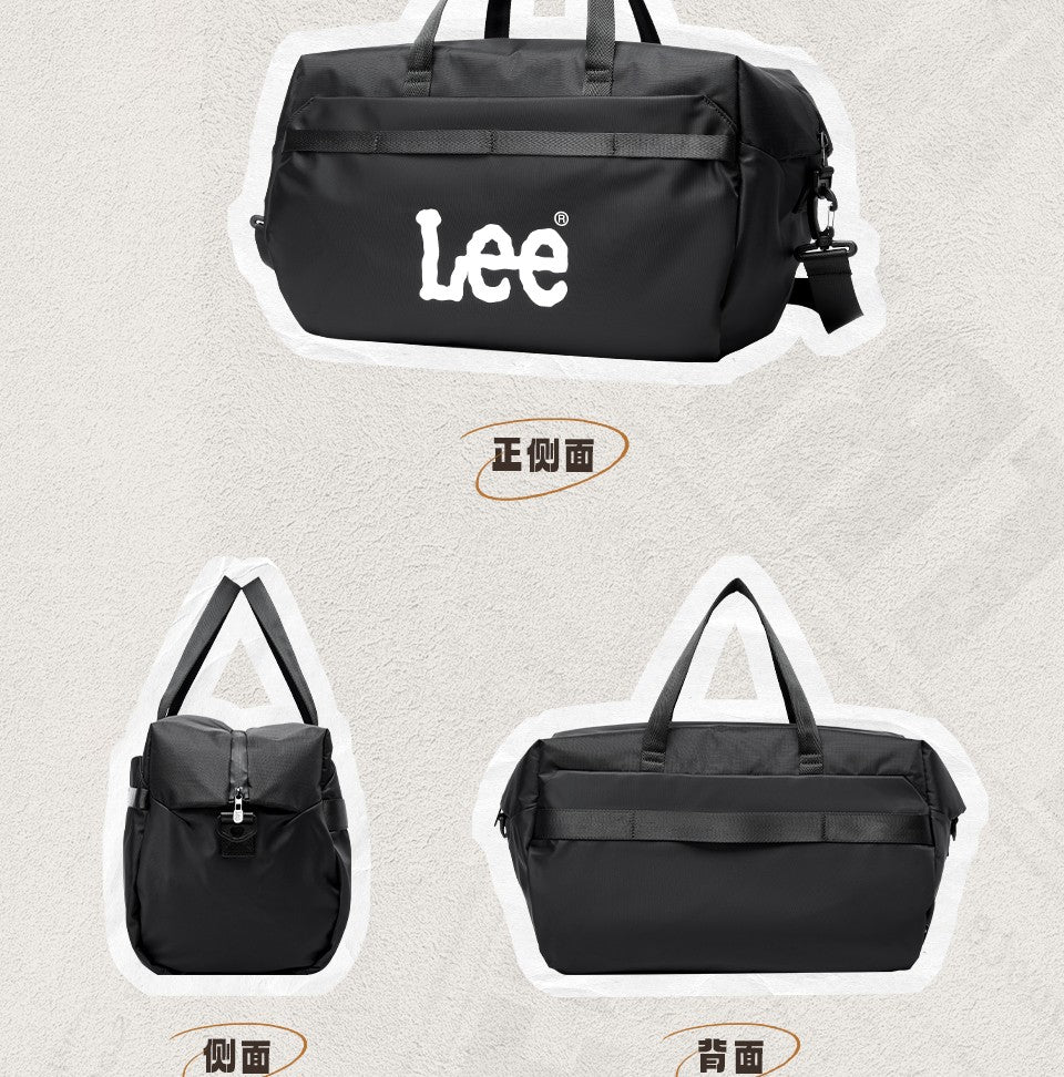 LEE Business Fitness Travel Bag Large-Capacity Shoulder Bag Men Women Duffle Bag Waterproof Oxford Leisure Traveling Sports Use