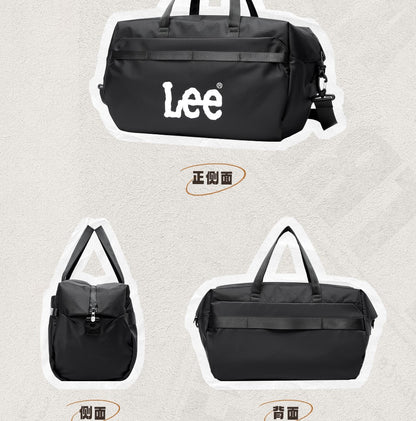 LEE Business Fitness Travel Bag Large-Capacity Shoulder Bag Men Women Duffle Bag Waterproof Oxford Leisure Traveling Sports Use