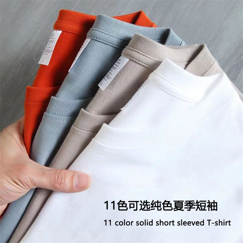 Free Ship T-Shirts Men Women Summer Cotton Male Tshirt Casual Short Sleeves Tee Shirt Female Basic Plain Tops Oversized S-5XL