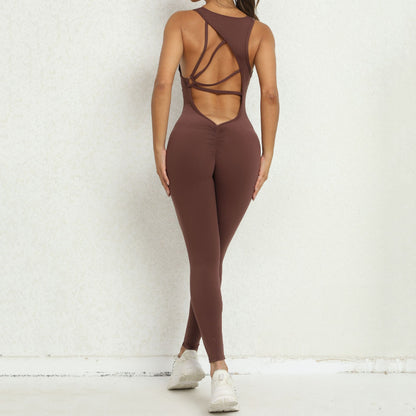 Sportswear Woman Gym Fitness Overalls Sporty Jumpsuit Women NEW Sport Set Women Yoga Clothes One Piece Outfit Purple Red