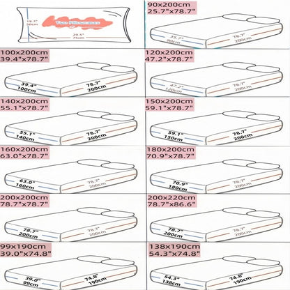 3pcs Love Print ultra-fine fiber Fitted Bed Sheet Pillowcase Set Skin Friendly Breathable Queen size bed sheet Mattress Cover