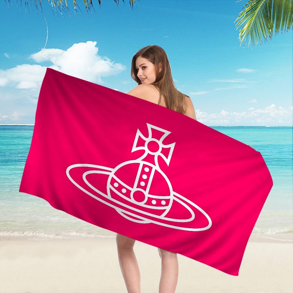 V-VivienneS-S Westwood Fashion Microfiber Beach Towel Absorbent Quick dry Soft Yoga Swimming Resort Mountain Climbing Towel