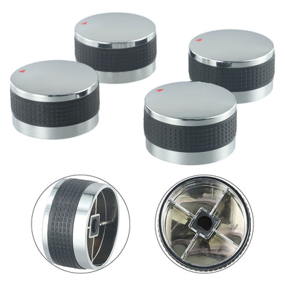4pcs Grill Control Knob 58mm 50mm Outdoor BBQ Gas Stove Switch Knob Replacement Parts Barbecue Garden Tool Accessories Durable