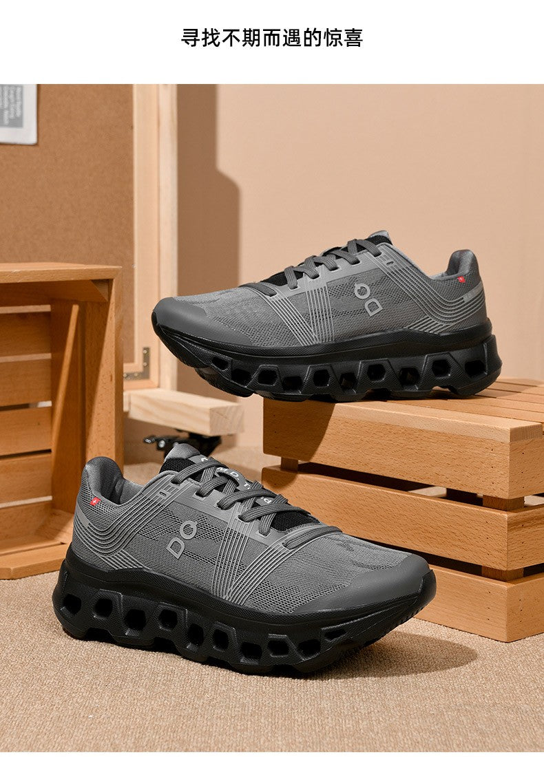 Tênis casuais com amortecimento, calçado de corrida, jogging, maratona, masculino, esportivo, respirável, leve, confortável, antiderrapante, lazer.