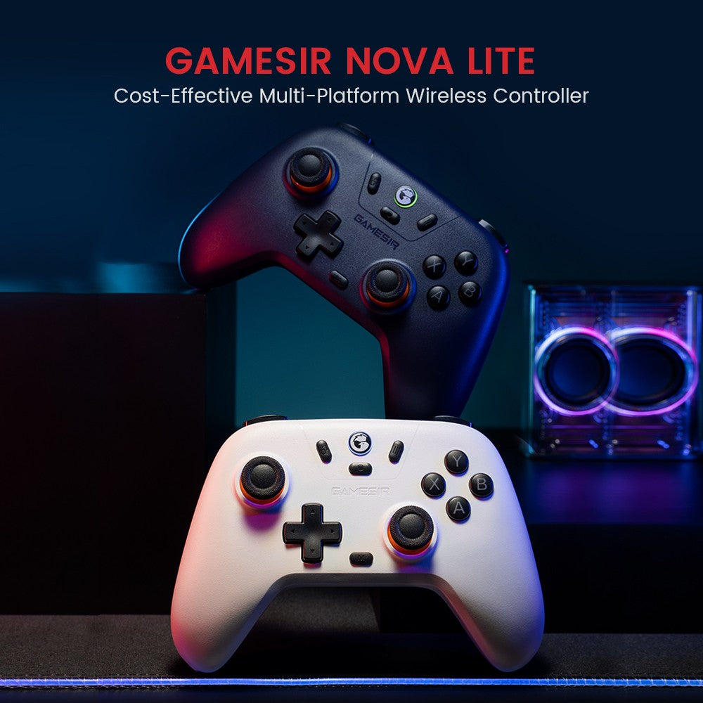 GameSir T4 Nova Lite - Wireless Switch Controller Bluetooth Gamepad with Hall Effect for Nintendo Switch iPhone Android Phone PC