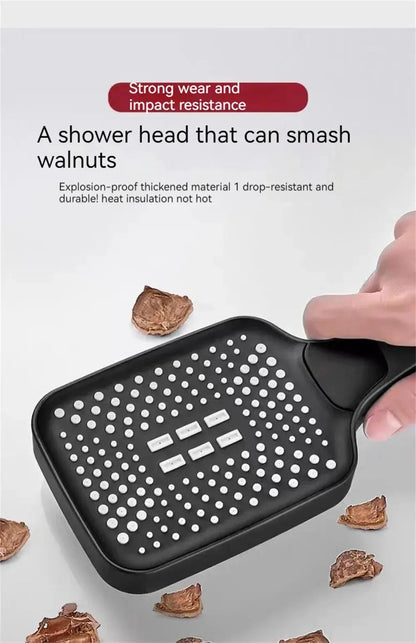 Ducha de Banheiro com Bico Pressurizado, Alta Pressão, Economia de Água, Pulverizador, Acessórios de Banheiro ABS, Ducha Cromada Tipo Chuva