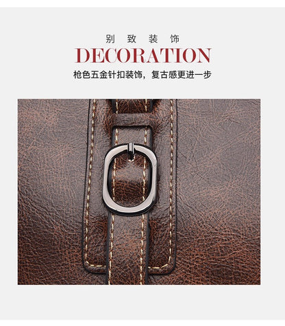 retro style women's handbag simple PU versatile shoulder bag for women large-capacity tote bag lady commuting crossbody bag