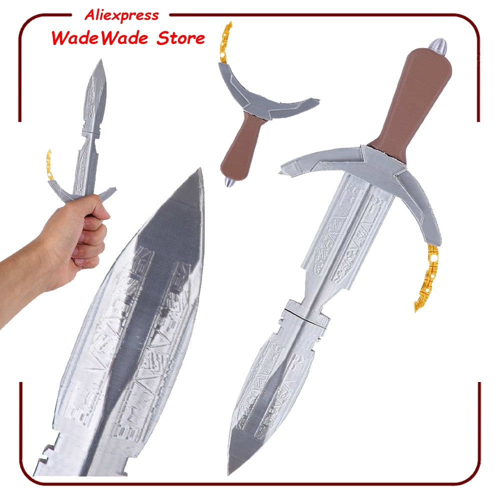 Rey Cosplay Knife Sword Prop Skywalker Costume Accessories TV Space Battle Roleplay Plastic Poniard Ornament Weapons Halloween