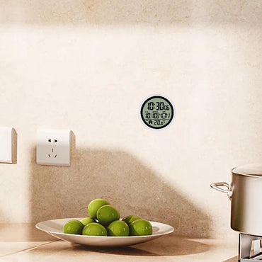 1Pcs Digital Shower Clock Easy to Use Modern Easy to Read Digital Bathroom Waterproof Wall Clock for Kitchen Bedroom Living Room