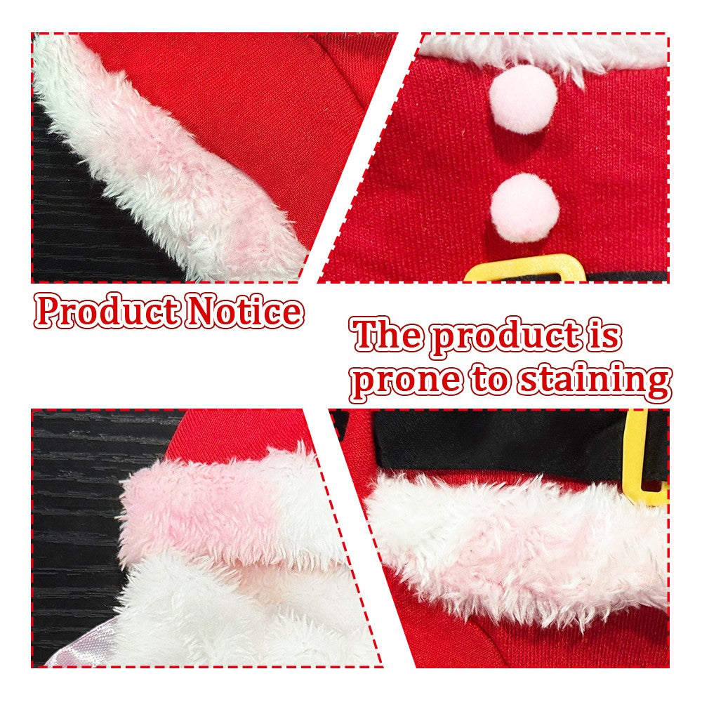 Roupa de Natal para Gatos Engraçada Fantasia de Cosplay para Gato e Cachorro de Estimação Roupa de Papai Noel de Ano Novo para Filhotes e Gatinhos Roupinhas de Inverno para Chihuahuas