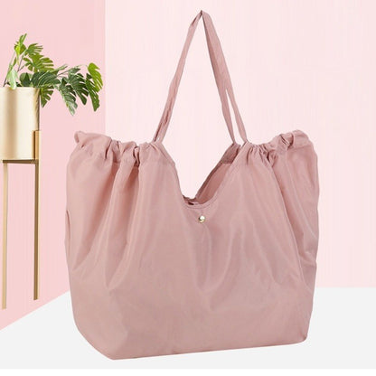Fashion Foldable Shopping Bag Environmental Protection Large Capacity Supermarket Shopping Portable Folding Bag Out Handbag