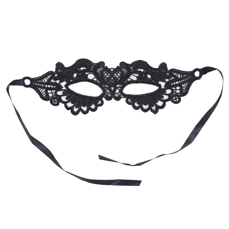 Sexy Women Black Lace Floral Eye Mask Masquerade Prom Face Mask Princess Queen Party Makeup Cosplay Nightclub Lace Mask Props