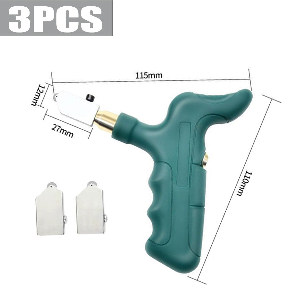 Conjunto Cortador de Vidro e Ladrilho Cerâmico para Chão e Porcelana Cortador de Cerâmica Risca-Vidros Diamantado para Cortar Vidro Ferramentas de Construção