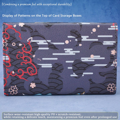Caixa de Deck Cyber End Dragon Dicewinder para YGO, Armazena 100 Cartas com Double-Sleeve, Caixa de Armazenamento de Cartas com Bandeja de Dados para TCG MTGames PTCG OPCG