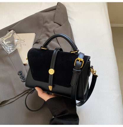 Crossbody Bags Elegant Handbag with Adjustable Strap Golden-Tone Hardware and Flap Closure Trendy Crossbody Bag for Women