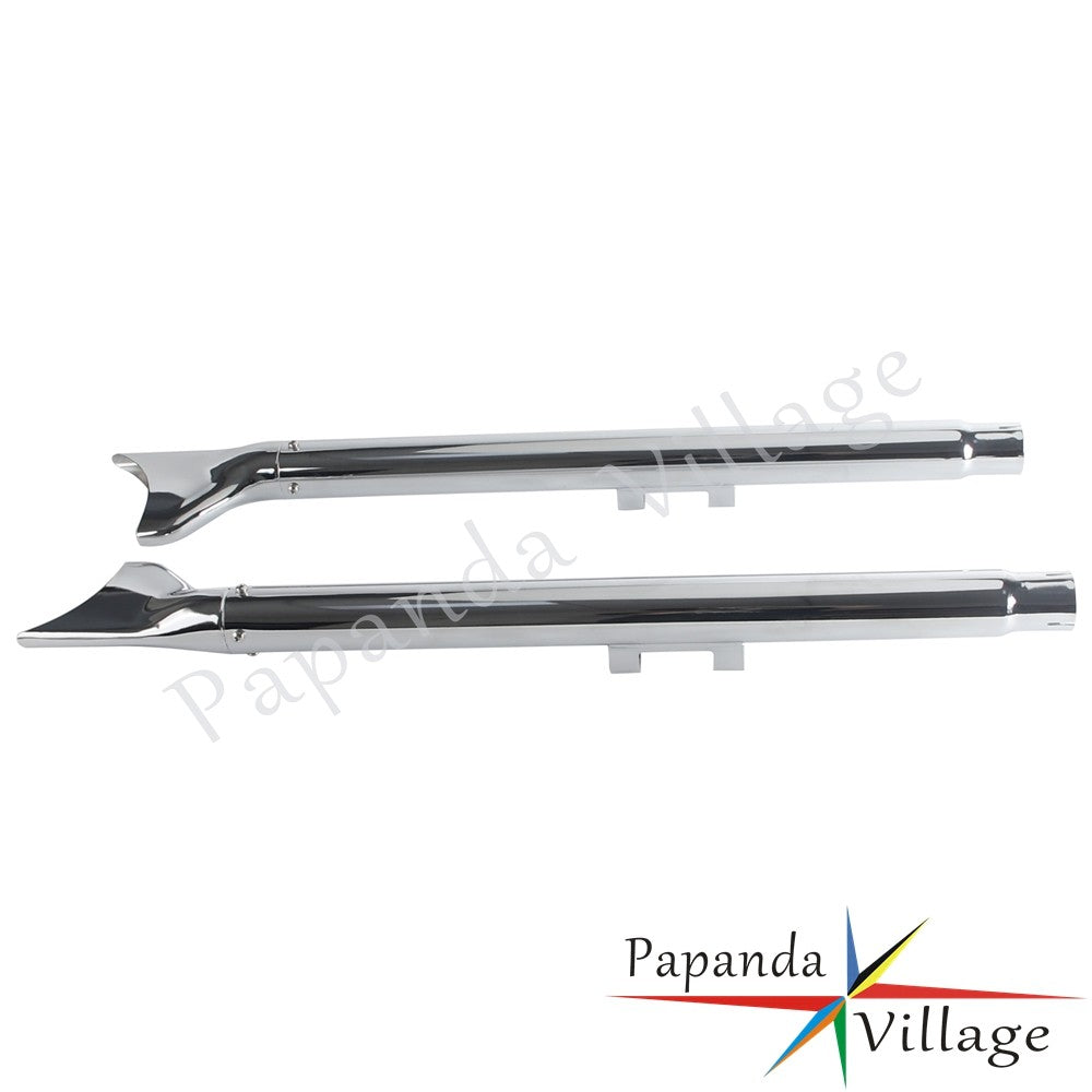 Old School Chrome 33/36/39/42 inch Fishtail Exhaust Mufflers For Harley Softail FLS FLSS FXSTDI  FXCW  FLSTFBS 2007 - 2017