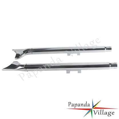 Old School Chrome 33/36/39/42 inch Fishtail Exhaust Mufflers For Harley Softail FLS FLSS FXSTDI  FXCW  FLSTFBS 2007 - 2017