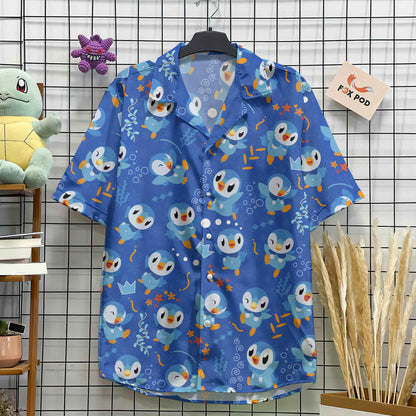Men's Hawaiian Shirts For Men Casual Cartoon 3D Printed Shirts Loose Short-sleeve Beach Blouses Oversize Tops Camicias homme
