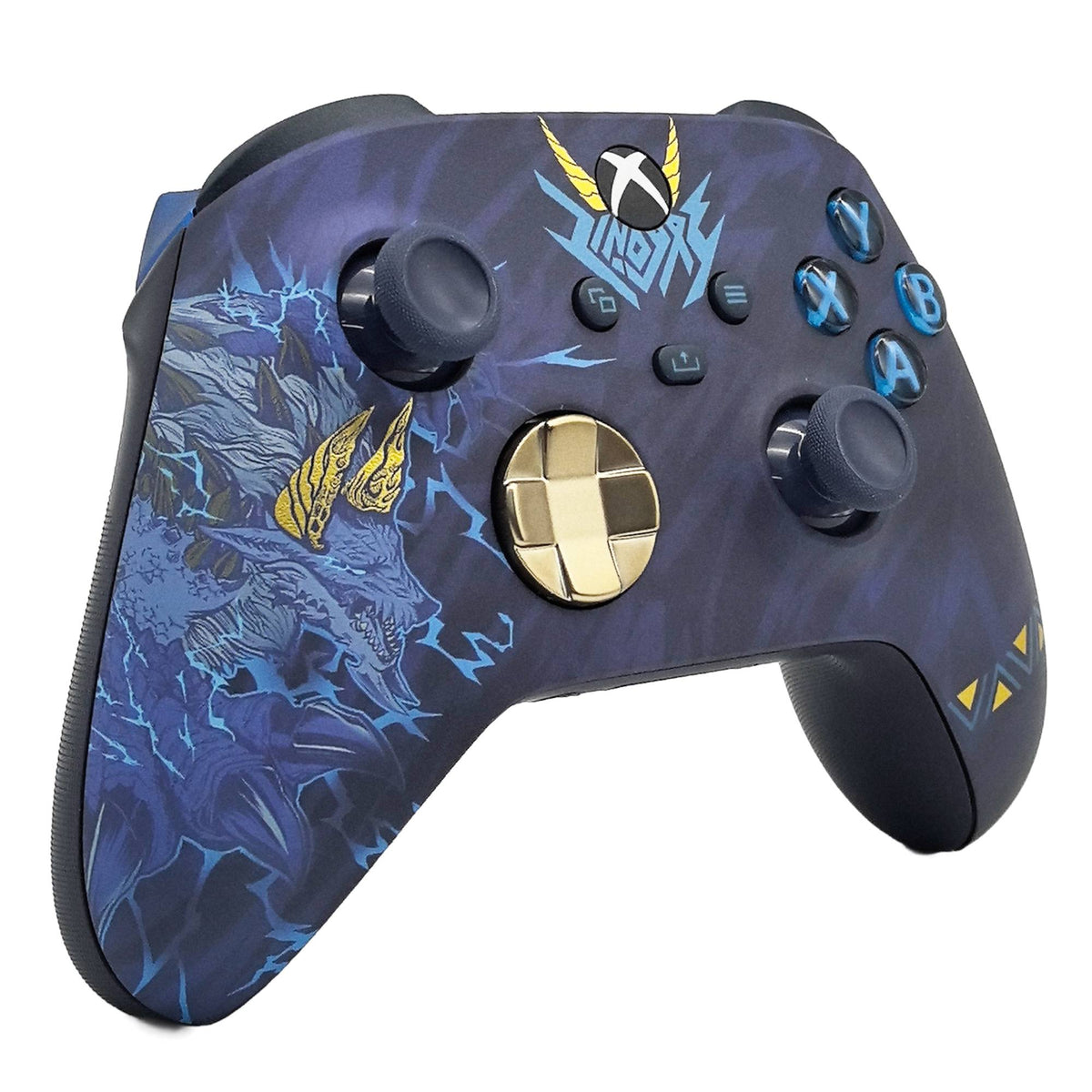 MH Foil Stamping PS5 Controller Shell Faceplate Cover with Touchpad for DualSense Controller, Replacement for BDM-010 to 050
