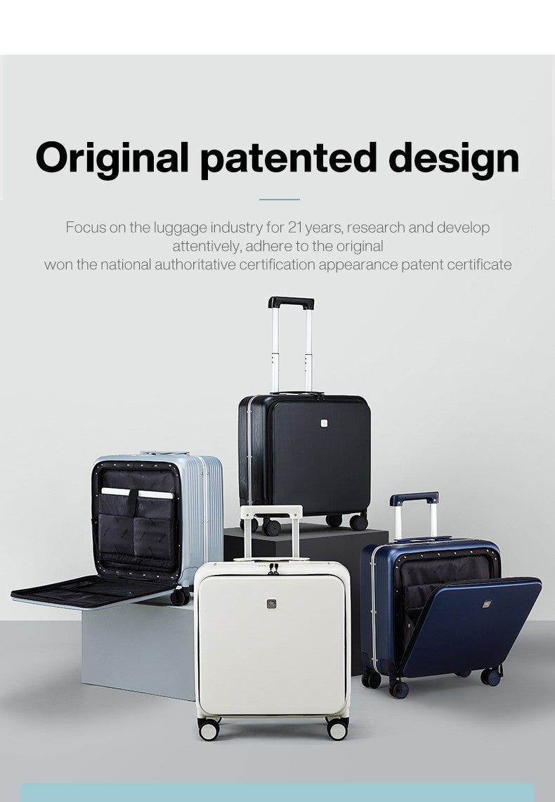 Hanke New Design Luggage Business Travel Suitcase Carry On Boarding Cabin Trolley Case PC Material Rolling Spinner Wheels
