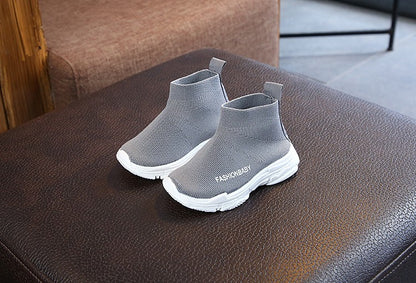 Autumn Winter Kids Sneakers Children Casual Shoes Slip-on Breathable Kids Socks Shoes Non-slip Snow Boots Boys Girls Sport Shoes