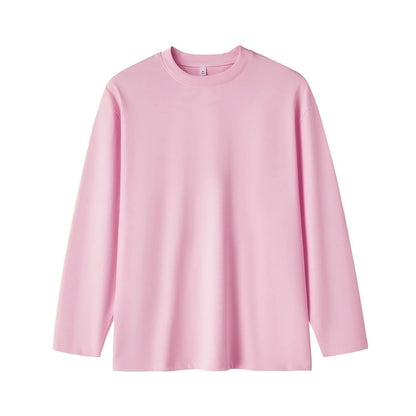 New Long Sleeve t shirt for Men Autumn Fashion Cotton Solid Color t-shirts Cozy Streetwear Men's t-shirt 5XL Baggy Korean Trendy