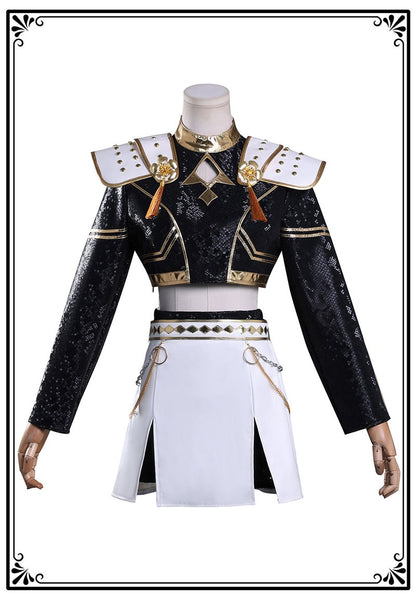 Black Golden Rumi Zoey Mira Cosplay Cosplay Costume Wig Women Suit Halloween Party Role Playing Outfit