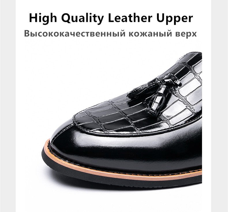 Big Size 47 Business Oxford Shoes Wedding Party Men Dress Shoes Breathable Leather Casual Men's Shoes British Style Loafers