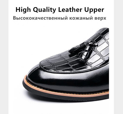 Big Size 47 Business Oxford Shoes Wedding Party Men Dress Shoes Breathable Leather Casual Men's Shoes British Style Loafers