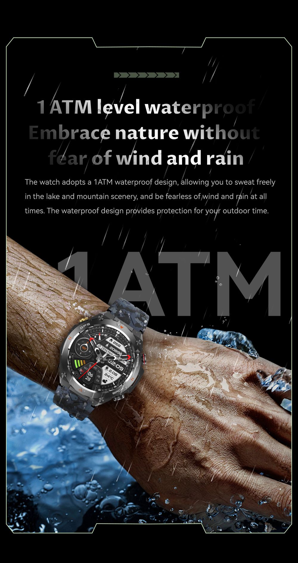 Smartwatch COLMI V75 GPS 2024 Tela Ultra HD de 1.45" GPS e Bússola Integrados Faz/Recebe Chamadas Bateria de 650mAh