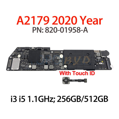 Placa Mãe Original A1932 A2179 A2337 para Macbook Air 13" M1 Logic Board 820-01521-A 820-01958-A 820-02016-A 2018 2019 2020