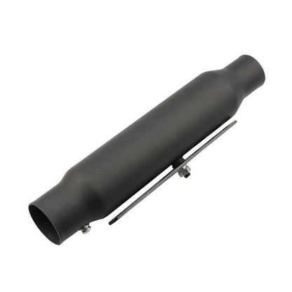 2PCS Universal Retro Motorcycle Exhaust Muffler Pipe 38/40/43/45mm For Harley Triumph CG125 Pit Bike Black Chrome