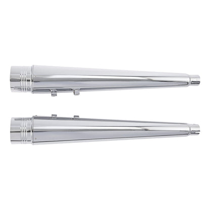 Motorcycle 4" Slip-on Mufflers Exhaust Pipes For Harley Touring Electra Street Glide 1995-2016
