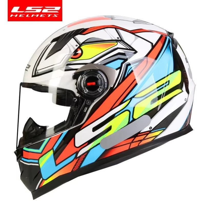 Capacete de motocicleta LS2 FF358 Capacete integral LS2 Draze para homens e mulheres Capacete de corrida de moto com casco de ABS Cascos Para Moto Aprovado pela ECE