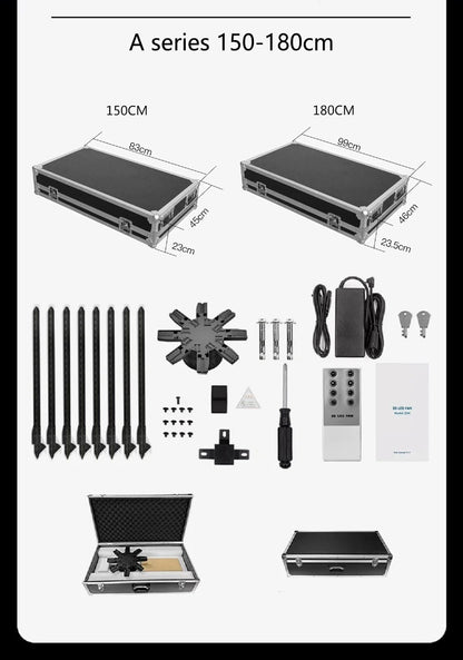 Hologram 3D Ventilador Fan Advertising Display Luces Led light Sign Holographic Player Support Images Video Draw Audiences