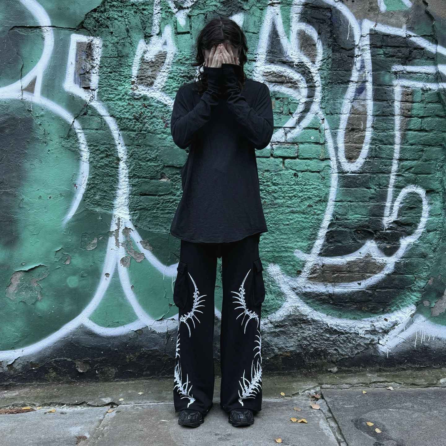 2025 Tendência Moda Rua Punk Hip-hop Calça Solta Masculina Retrô Harajuku Y2K Versátil Calça Casual Feminina Oversized