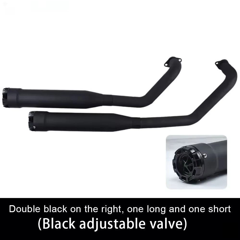 For BENDA Chinchilla 300 modified accessories, double snake-shaped exhaust pipe, deep bass with rich horse hoof sound