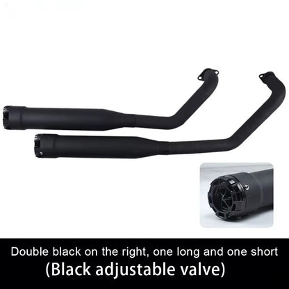 For BENDA Chinchilla 300 modified accessories, double snake-shaped exhaust pipe, deep bass with rich horse hoof sound