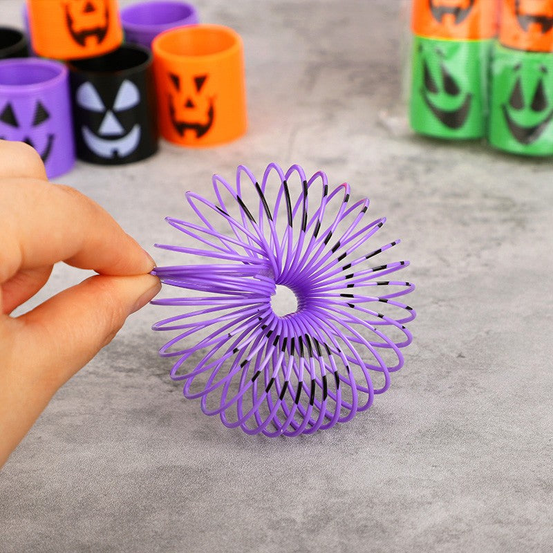 12/36pcs Halloween Coil Springs Toys Kids Halloween Party Favors Trick or Treat Gifts Boy Girl Birthday Goodie Bag Bucket Filler