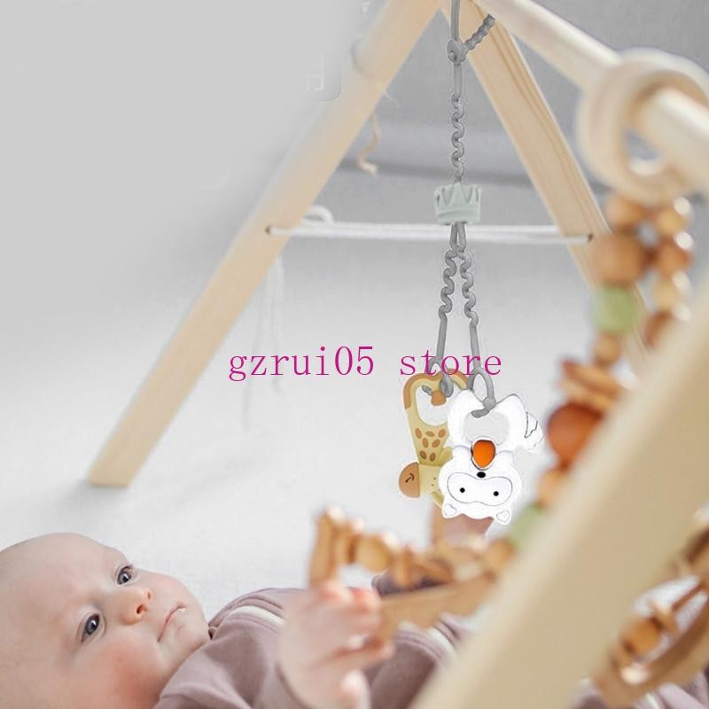 W89E Silicone Pacifier Chain Teething Toy Lanyard Rope Drop Prevention Baby Pacifier Holder Leash Infant Nursing Essential