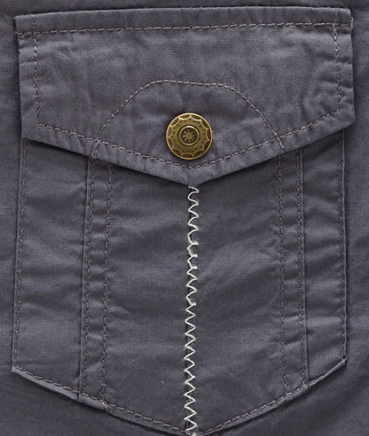 Men's Shirt 2024 New Men Cargo Shirt Fashion Casual Shirt Summer Style 100% Cotton Solid Mens Casual Shirt Plus Size S-3XL 55888