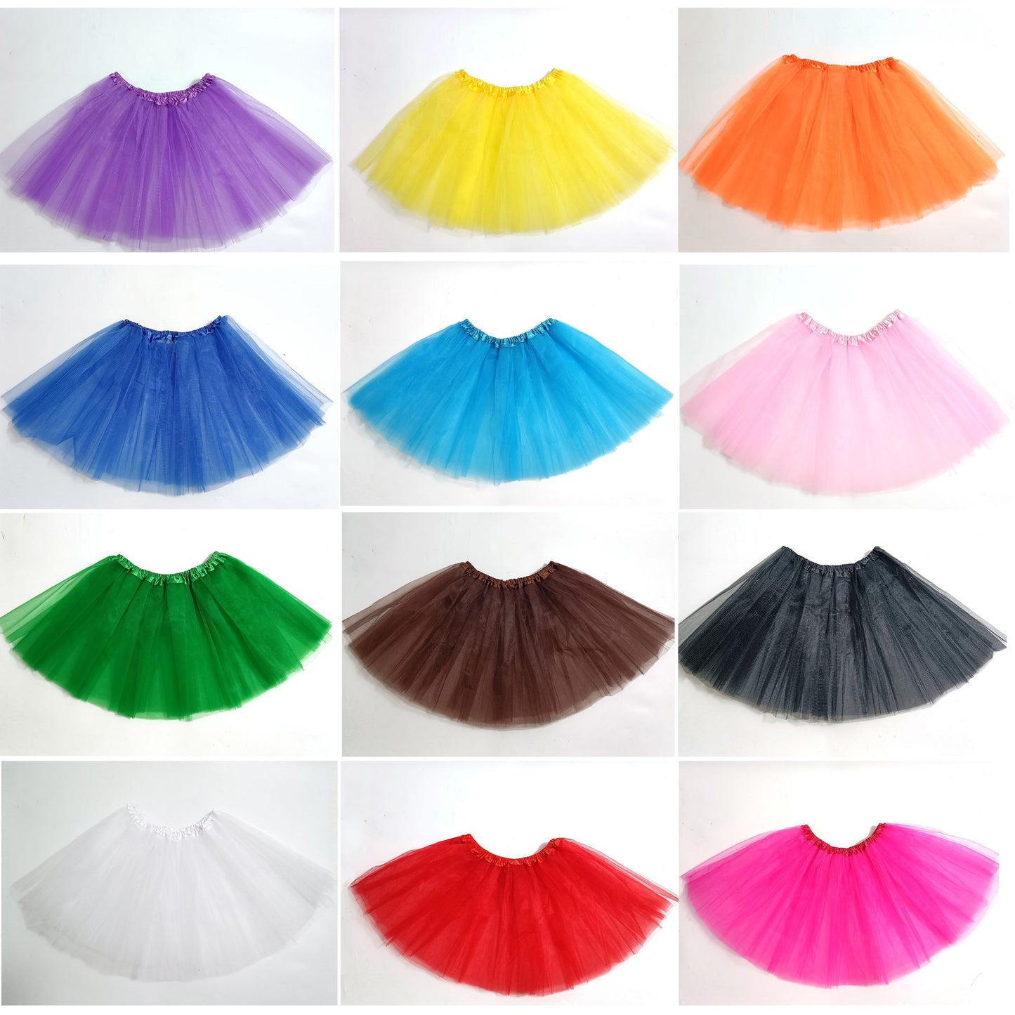 Adult Classic Ballet Tutu Skirt | 100% Polyester Tulle. English - Style Ruffles, Solid & Fluffy – Perfect Ballerina Look