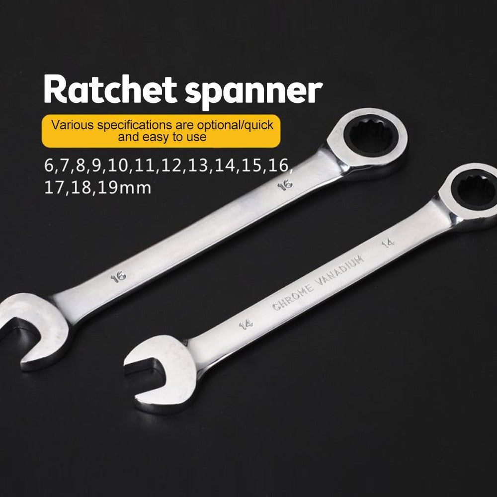 Chave Combinada Catraca Chaves de Boca Ferramenta de Anel de Engrenagem 6-7-8-9-10-11-12-13-14-15-16-17mm Chave Torx Universal Ferramentas de Reparo