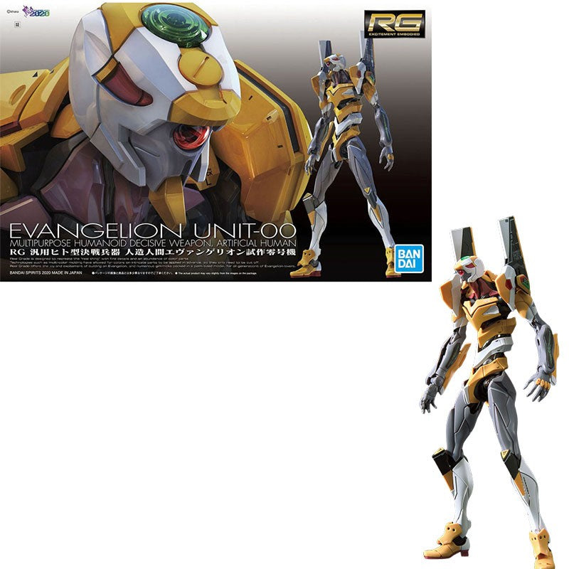 Bandai Genuíno RG EVANGELION UNIDADE-00/01/02/03/04/06/08a CONJUNTO DE ARMAS Anime Boneco de Ação Modelo de Montagem Colecionável Brinquedos Infantis